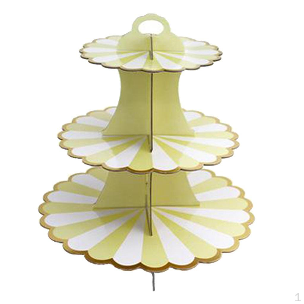 

Collapsible Cupcake Stand Display жовтий