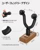Donner Guitar Hanger Wall Hanging Black Walnut Material Load 10KG with Screws Bass/Ukulele (3 Pieces)
