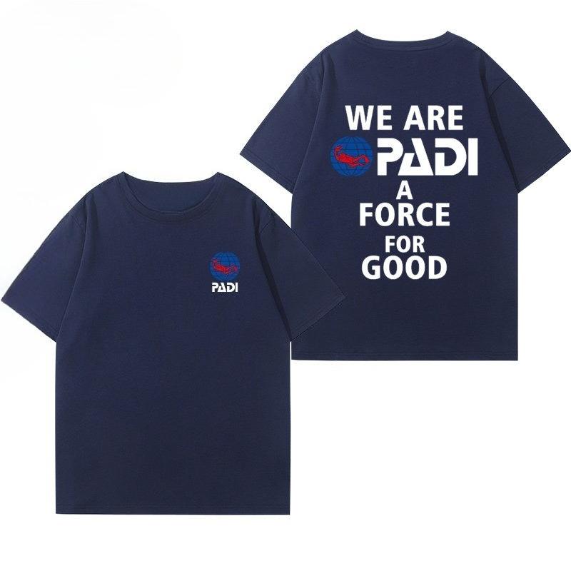 PADI Diving Instructors Cotton Tshirt From CMAS World Diving Association Unisexs Clothing Womens Clothing 2026 Summer T Shirt