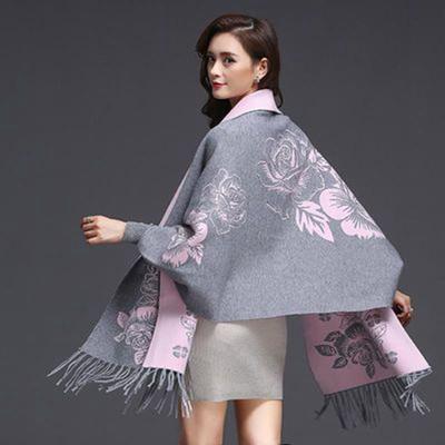 Neuer Kaschmir-Quasten-Poncho-Schal mit doppeltem Verwendungszweck, Schal für Damen, Strickpullover, Retro-Cheongsam-Umhang, Umhang, Außenkleidung