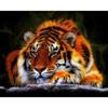 Animal DIY 5D Diamond Painting Cross Stitch Tiger Diamond Embroidery Full Round Resin Mosaic Rhinestones Handmade Holiday Gift