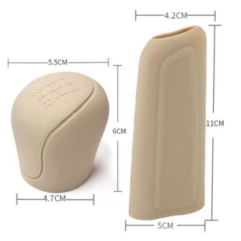 1 set Adatto per Ford Ford Manicotto del Cambio Manicotto del Cambio in Silicone Universale Antiscivolo Copertura del Freno a Mano dell'Auto Copertura della Testa del Pomello del Cambio Manuale