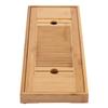 1Pc Bamboo Mini Tea Serving Tray Chinese Gongfu Tea Plate for Home Office Table 38*15cm