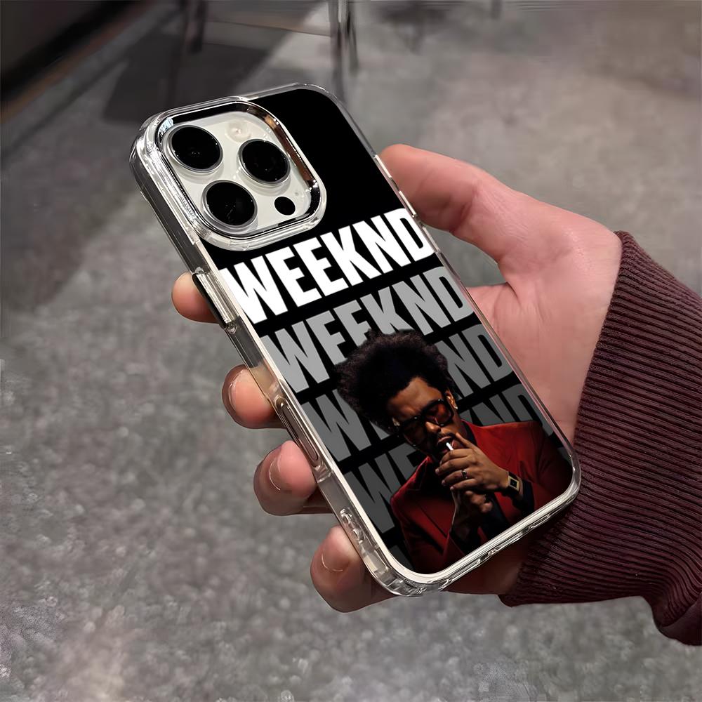 Die W-Weeknd XO Sänger Handyhülle Für IPhone 17 Air 16 E 15 14 13 12 11 Plus Pro Max Galvanisiert Transparent Weiche Hülle