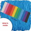 Cello ColourUp Clay Stripes Set 12 Colors x Pack Of 10 Non Toxic Soft Clay For Kids Art Craft And School Use