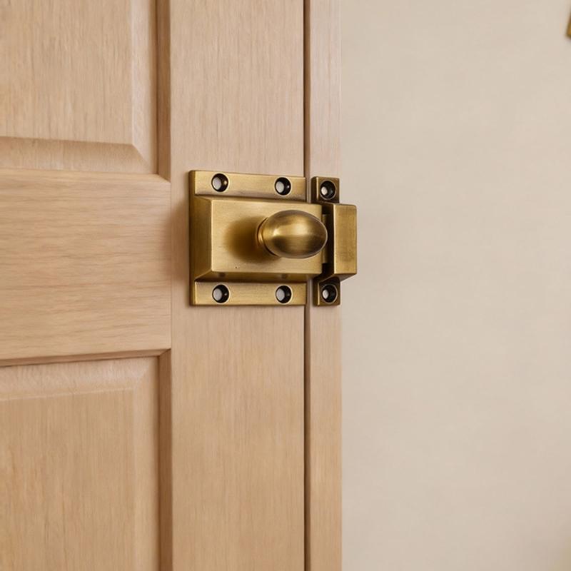 Metal Cabinet Fastener Lock with Receiver Plate for Drawer Fronts, Mounted Cupboard Hardware for Either Opening