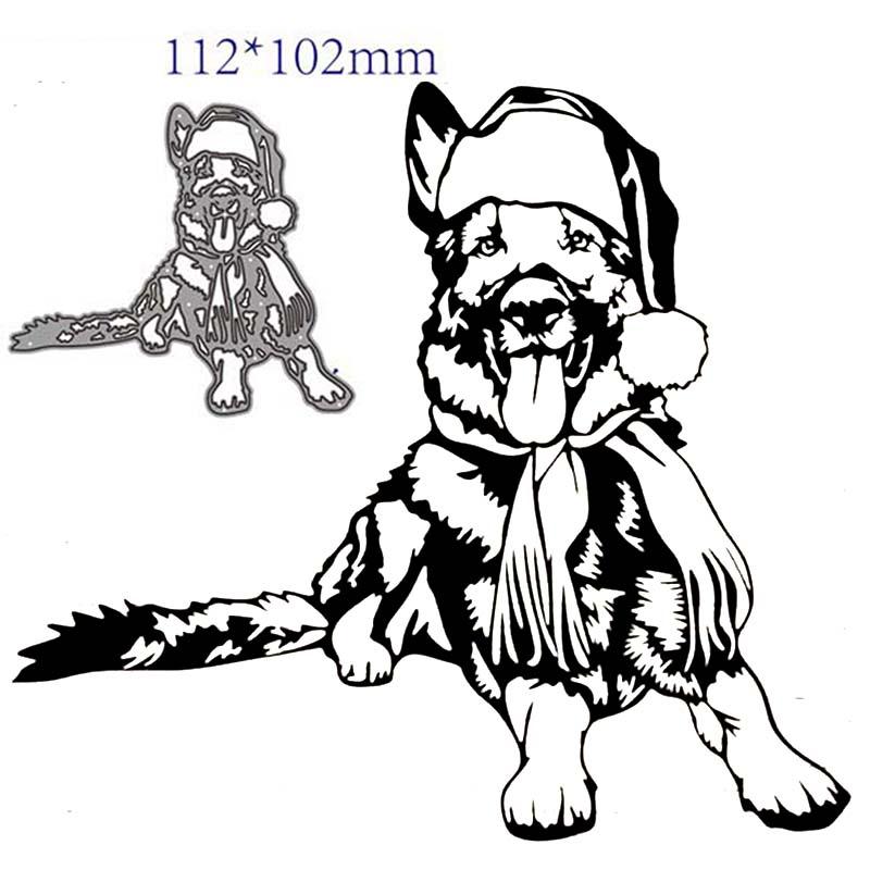 

PDTO Рождественская шапка для собак, металлические штампы, трафареты для скрапбукинга, поздравительные открытки, ремесло