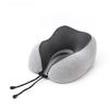 Portable Quick-Dry Cooling Travel Neck Pillow - Foldable Memory Foam U-Shape for Airplane Support