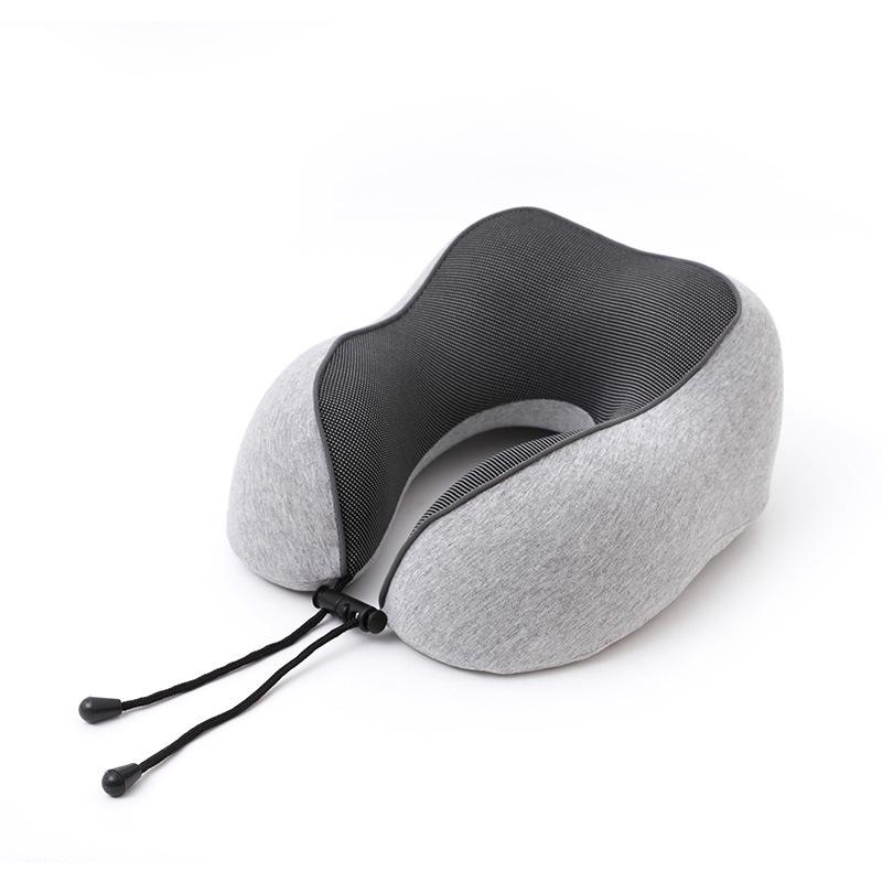 Portable Quick-Dry Cooling Travel Neck Pillow - Foldable Memory Foam U-Shape for Airplane Support