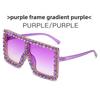 White Frame Square Eyewear With Pc Material For Stylish Outdoor And Stage Performances