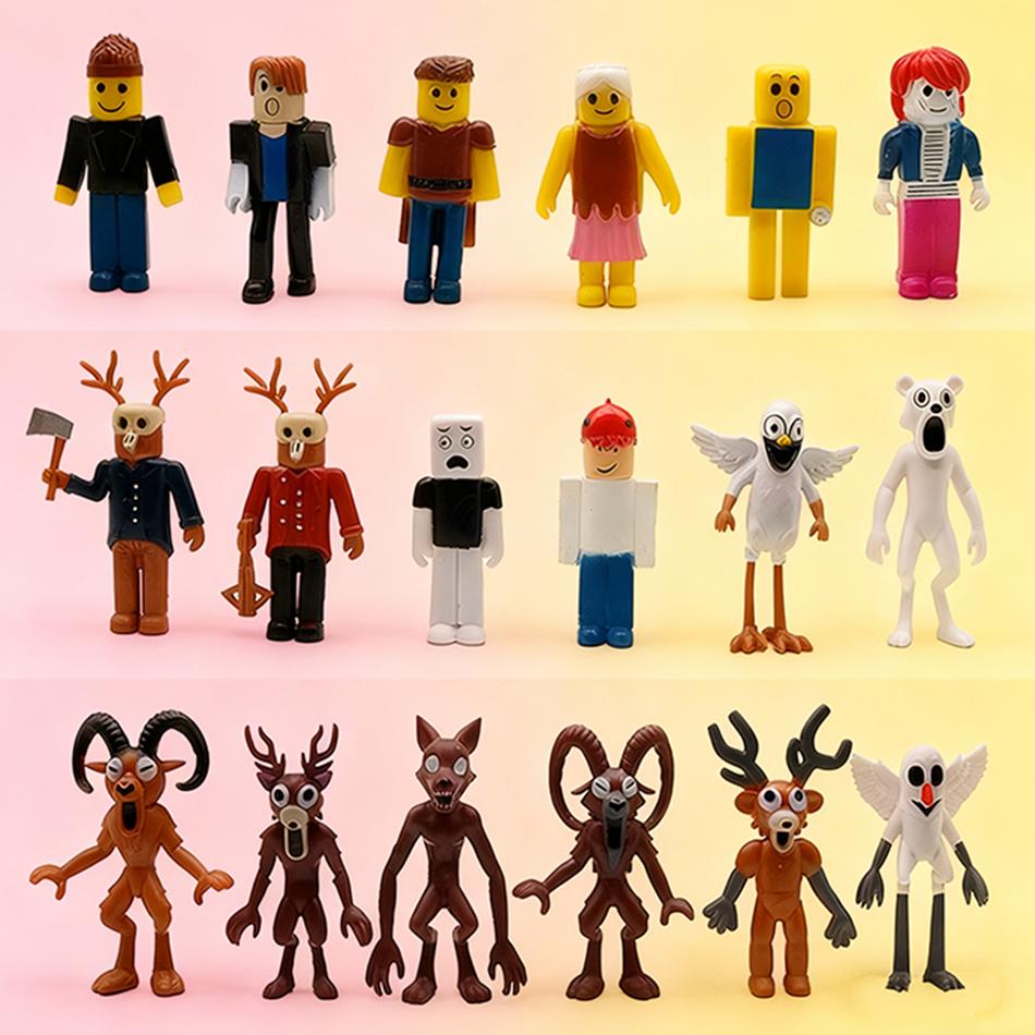 6-18p Christmas gift New 99 Nights in The Forest Deer owl goat player protagonist monster suit model assembly Christmas housing