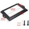Antrader 6 Pcs 3.3" x 1.8" Office Label Holder, Metal Label Frame, Matte Black, with Screws