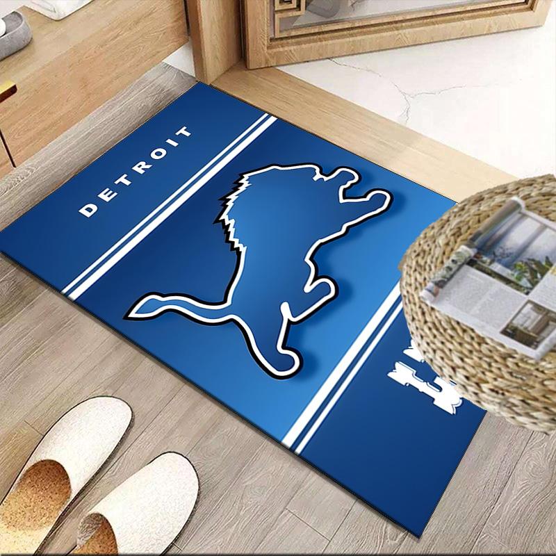 Detroit Team Spirit Carpet, Kitchen Rugs, Yoga Mat, Non-Slip Mats, Rug for Bathroom, Living Room bedroom, Camping Rugs Christmas Gift