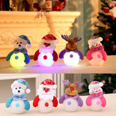 Christmas Decorations Luminous EVA Snow Man Night Light Christmas Gifts Christmas Tree Pendant Decorations