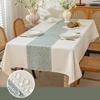 Thickened Imitation Cotton Linen Dining Household Square Wear-resistant Waterproof Oil Proof Tablecloth