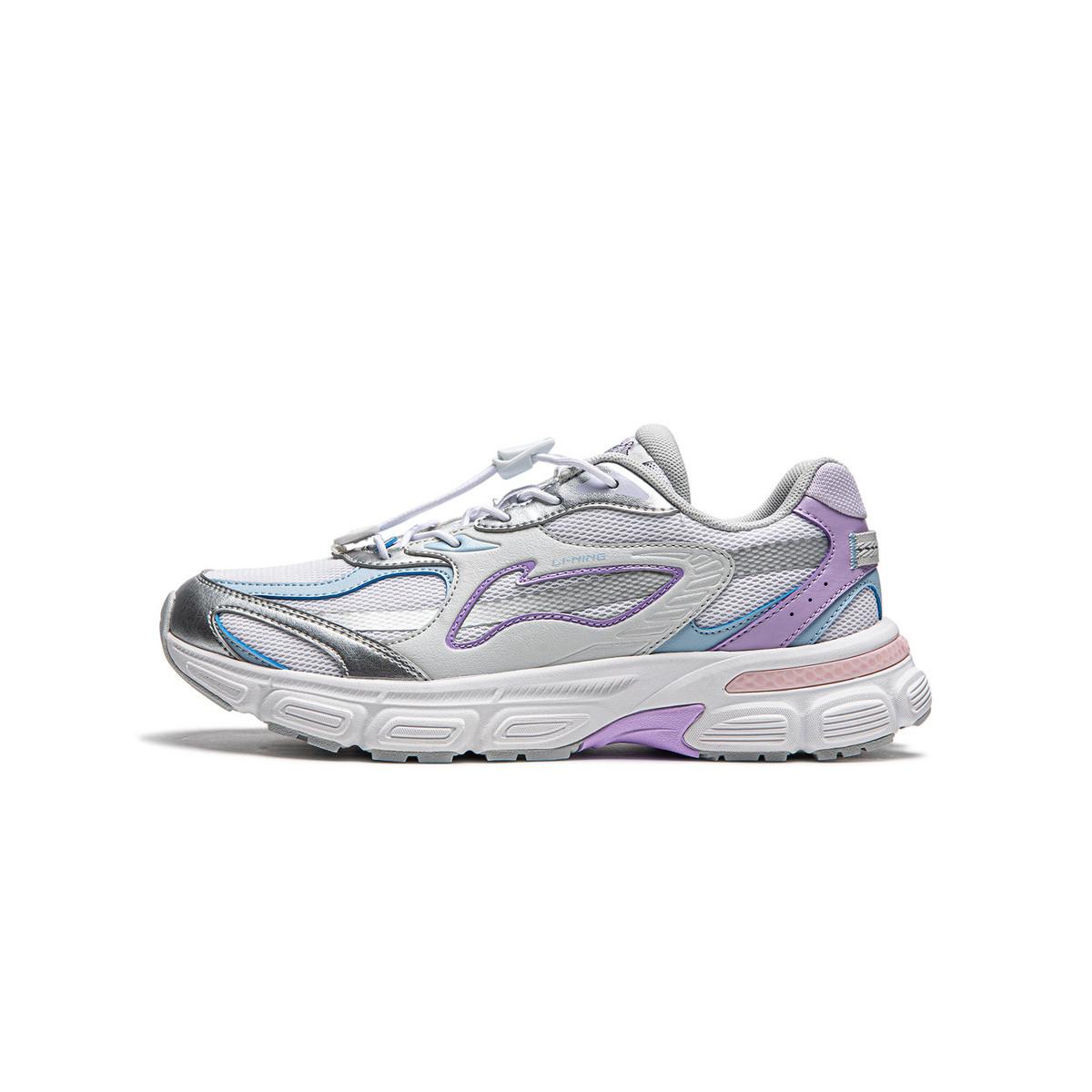 

Li Ning Kids Sports Lifestyle Series Синтетическая кожа Удобные светоотражающие амортизирующие низкие повседневные туфли YKCU114-2 37