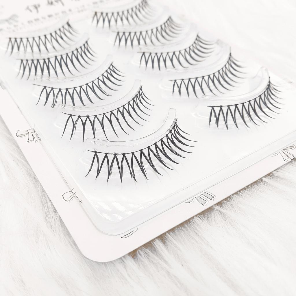 Korean Style Cluster False Eyelashes Natural Lengthening Effect For Eye Makeup