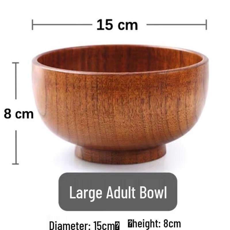 

ZISIZ Wooden Anti-Scald Instant Noodle Bowl