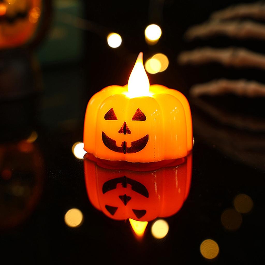 1 balení LED světlo svíček Blikající světlo svíček Halloween dekorace Atmosféra Ornamenty Dekorace, Halloween Venkovní osvětlení