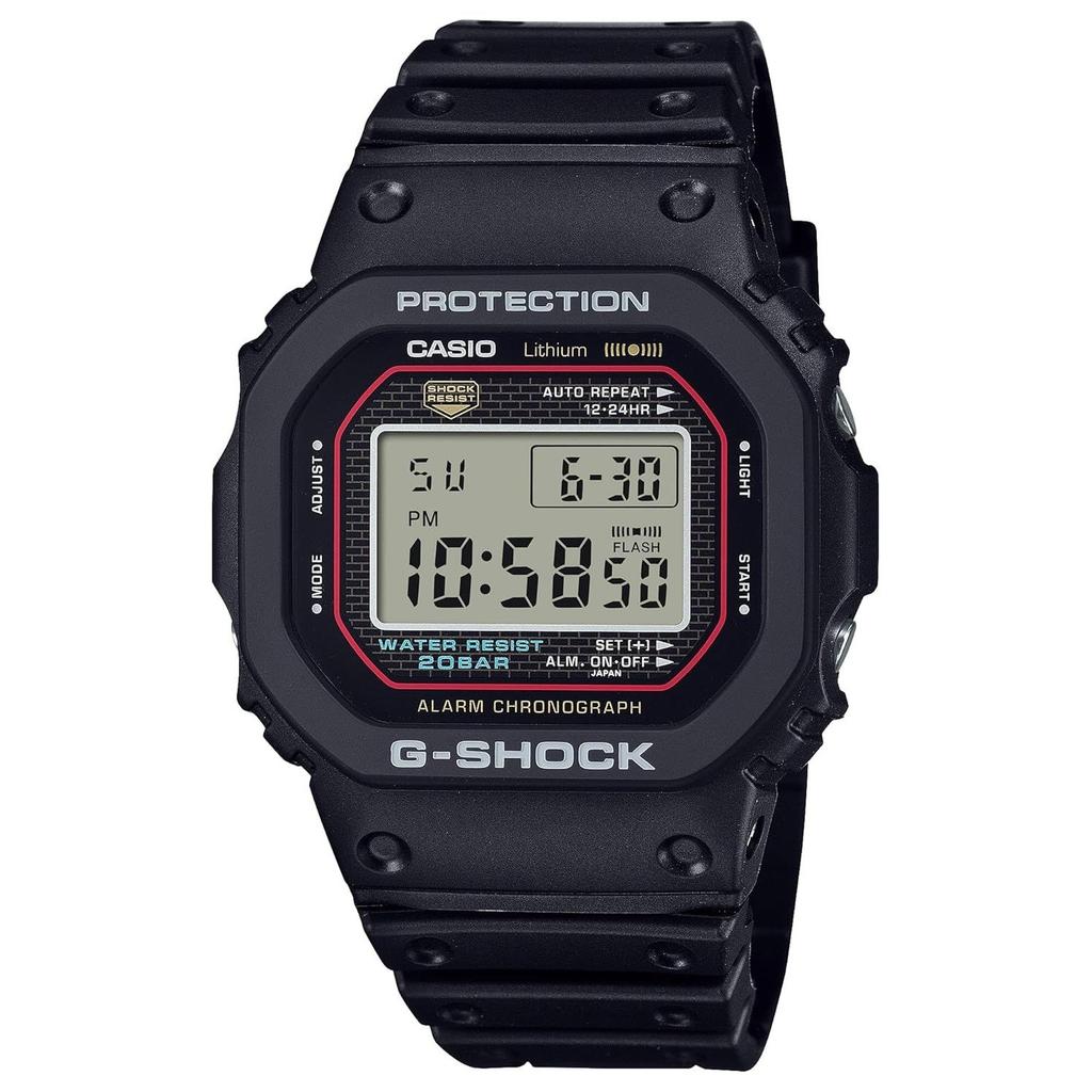 Casio wristwatch G-Shock first generation reissue model made biomass plastic DW-5000R-1AJF mens black.