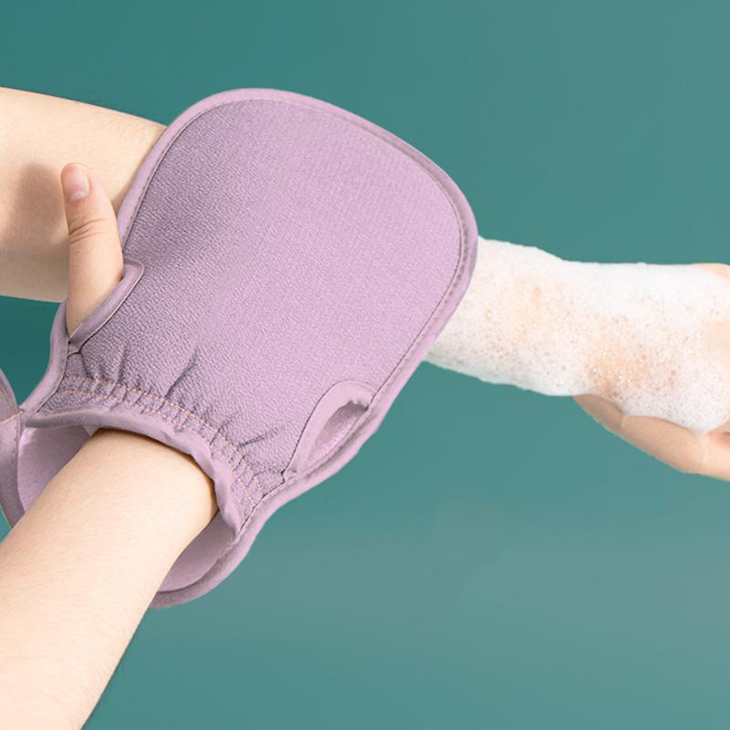 Gentle Exfoliating Bath Glove for Women Skin Friendly Deep Cleansing Back Scrubber Reusable Quick Dry Bath Accessory Effective Yet Safe Body Scrubber