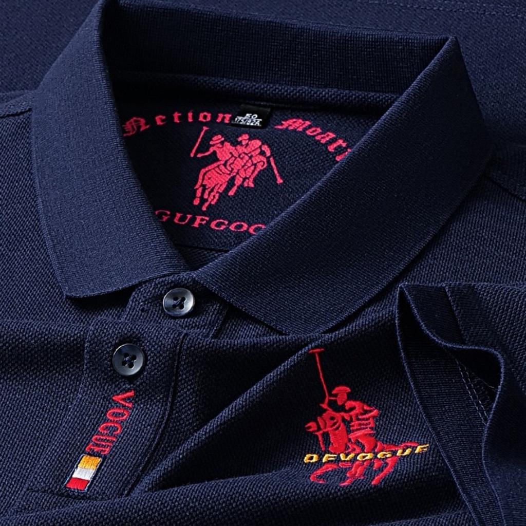 Trend Hub Polo Shirt New Men's Short-sleeved Polo Shirt Mens Embroidery Casual Business Polo Shirt
