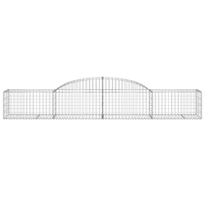 VidaXL Arched Gabion Basket, Gabion Cage, Gabion Wall, Stone Basket, Gabion for Stone Outdoor Patio, 153512