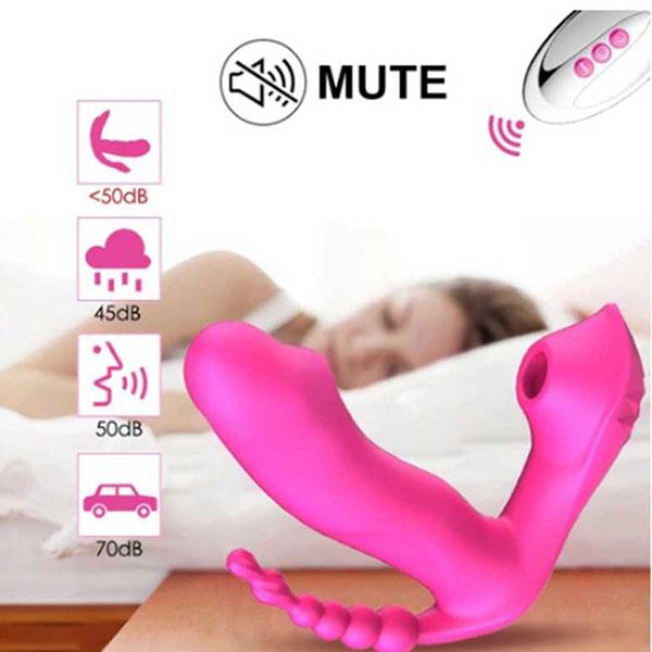 10 velocità tre in uno indossabile farfalla vibratore vibratore stimolatore del punto G femminile telecomando dispositivo di masturbazione dell'uovo vibrante giocattolo del sesso