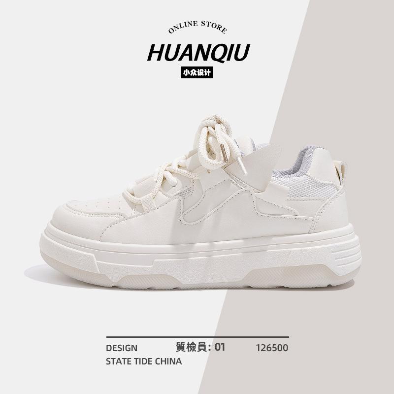 Global ZHQ3256 platform shoes men's Internet celebrity popular men's shoes spring versatile casual white sports shoes tide