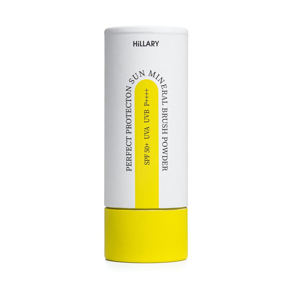 Солнцезащитная минеральная пудра прозрачнаяс SPF 50+ Hillary Perfect Protection Sun Mineral Brush Powder SPF 50+, 4г
