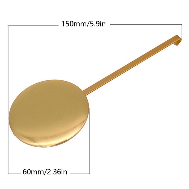 High-Gloss Gold Swing Movement Metal Pendulum Quartz Wall Clock Pendulum Accessories