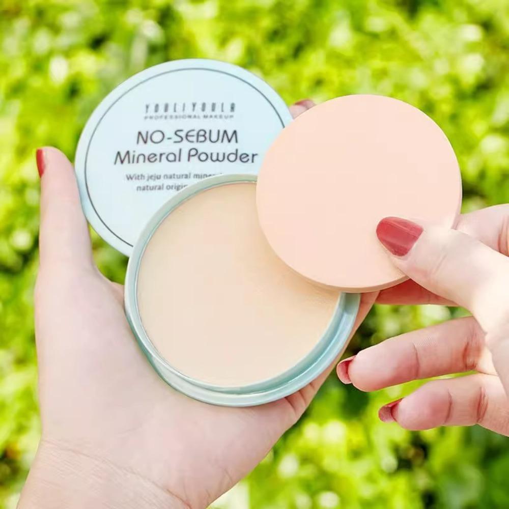 2Pcs Oil Control Matte Pressed Powder Set Waterproof Long Lasting Face Setting Powder 3 Skin Tone Shades Available