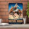 Retro Wild West Cowboy Metal Wall Art Vintage Sign Home Decor 20x30cm