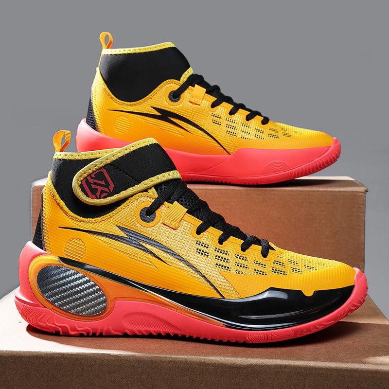 High-Quality Basketball Shoes High-Top Casual Breathable Sports Basketball Shoes Men'S And Women'S Adult Youth Basketball Shoes