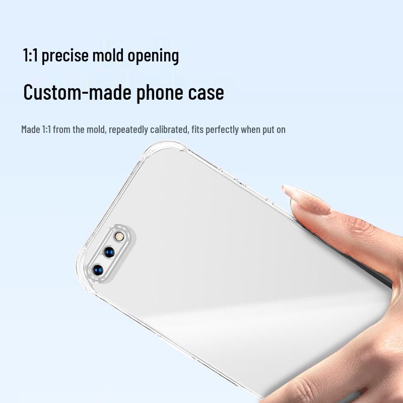 Compatible OPPO A5 Transparent Phone Case (A5-5G/A5 Pro/A5x/Vitality Edition) Airbag Anti-Drop Design