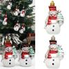 5Pack Christmas Decorations Snowman Pendant Hanging Ornament Festival Home Decors Tree Hangings Seasonal Holiday Props