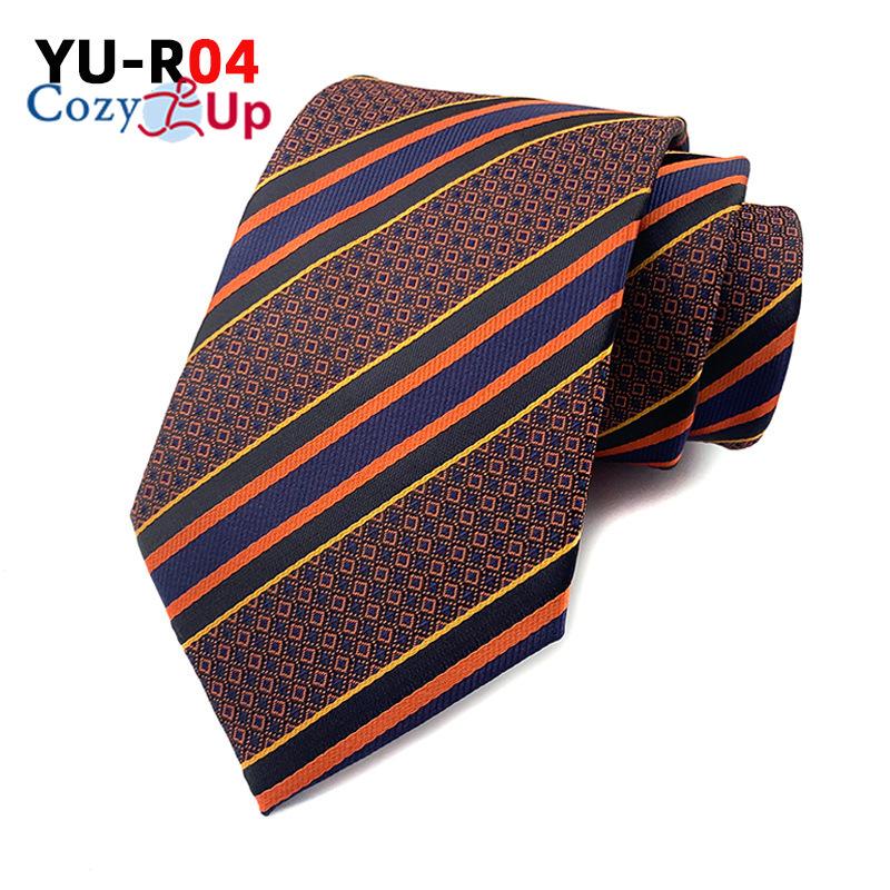 3.15" Fashion Striped PaisleyTie for  Men Flower Necktie for Wedding
