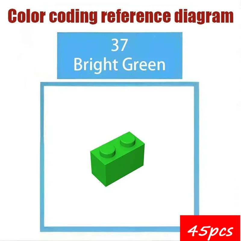 45PCS High-Tech Assemble Particle 6143 6116 39223 3941 2x2 Cylindrical Building Blocks Kit Part Idea DIY Toys For Children Gifts