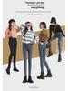 Women's Slim High Waist Elastic Skinny Jeans with Velvet for Fall/Winter 2024