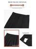 Women's High-Waist Black Pear-Shaped Pants - Plus Size, Slim, Straight, Wide-Leg, Spring/Summer Casual Wear
