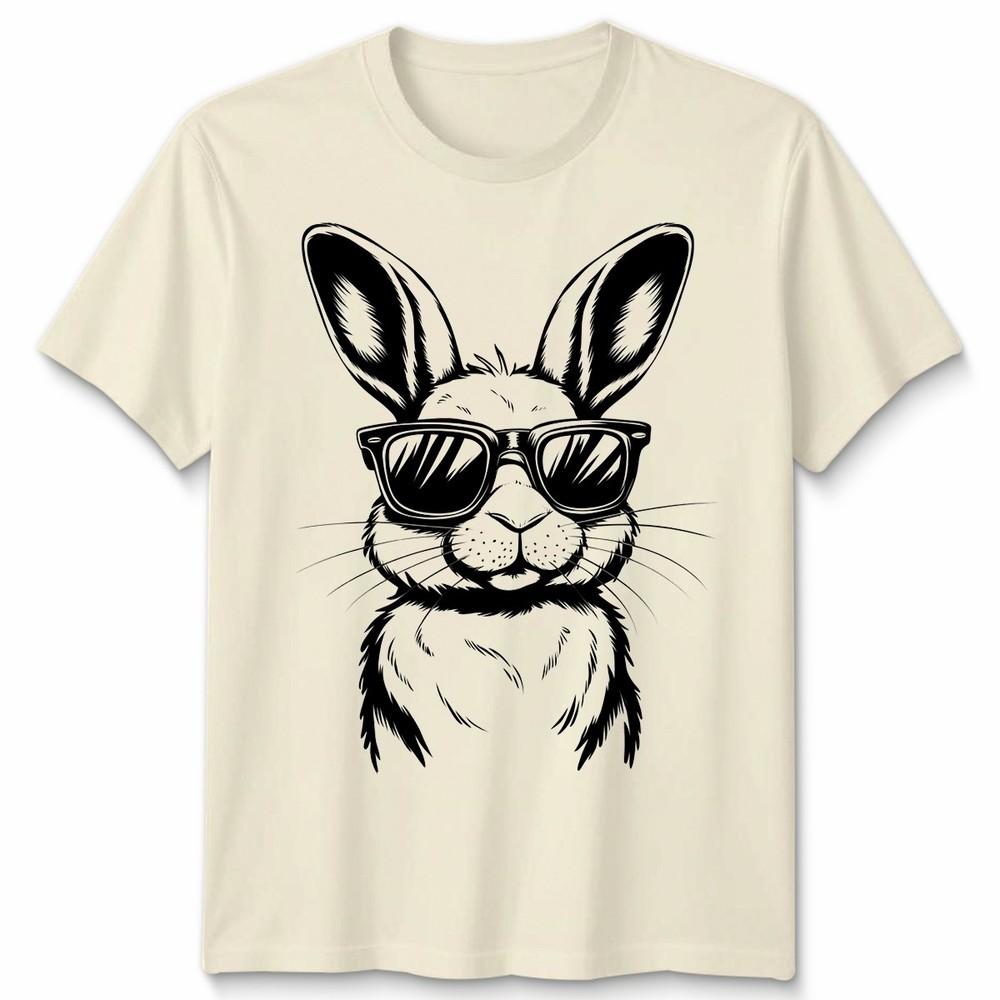 Funny Bunny Face Sunglasses Rabbit Easter Day Unisex Tshirt Gift