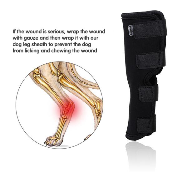 Yousheng 1Pc Shakeproof Pets Leg Wrap Provide Support Neoprene Fabric Flexible Multifunctional Dog Joint Wrap for Home