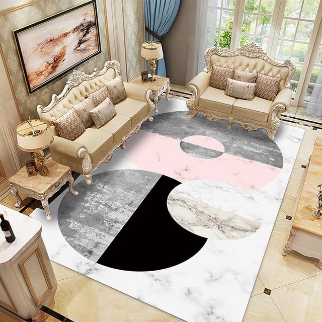 Simple Multi -Type Bedroom Kitchen Floor Mat Customized Geometric Carpet Tapis Salon Rugs Balcony Bath Mats Rugs For Bedroom