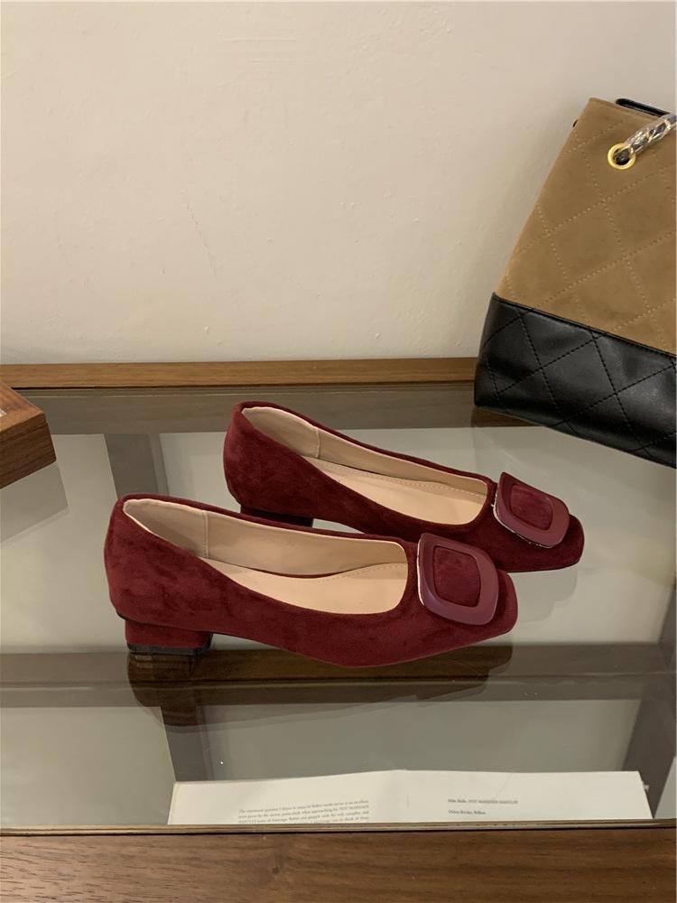 2025 Autumn New Single Shoes Thick Heel Mary Jane Single Shoes Women Ol Commuting