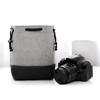 Waterproof Camera Lens Bag Padded Protective Case For Photography Accessories Storage With Oxford Leather Detail