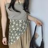 Wasteland-Inspired Y2K Lucky Star Bandana: Spicy Girl Subculture Silk Scarf for Women, Street Hip-Hop Style