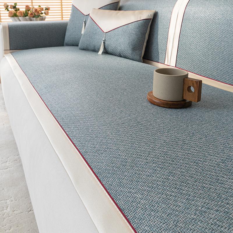 

Новый коврик из ротанга, подушка для дивана, лето, лето, коврик, простая подушка, нескользящий чехол для дивана, ощущение холода, крутая ткань для чехла 60-60