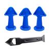 Caulk Nozzle Scraper Grout Kit Spatulas Set Hand Tools for Home