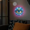 Kreatives Simuliertes Lotusauge Wohnzimmer und Arbeitszimmer Heimdekoration Verschönerung Wandaufkleber