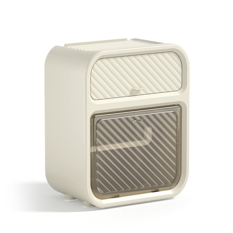 Toilet Tissue Box, Wall Mounted Waterproof Toilet Paper Box, Non Perforated Toilet Paper Holder, Toilet Paper Drawer, Paper Storage Rack